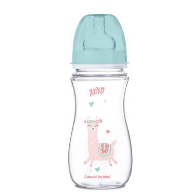 Пляшечка для годування Canpol babies антиколікова EasyStart - Toys 300 мл (35/222_gre)