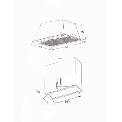 Вытяжки Borgio BIT-BOX full glass 60 ivory (РН015838) фото №2