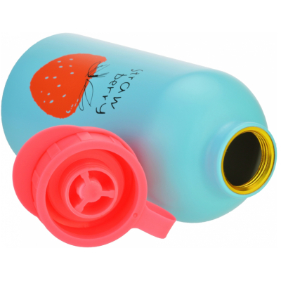Пляшечка для годування Cool For School Поильник-непроливайка  Strawberry, 500 мл., голубая (CF61303) фото №3
