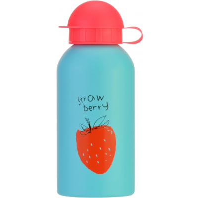 Пляшечка для годування Cool For School Поильник-непроливайка  Strawberry, 500 мл., голубая (CF61303)