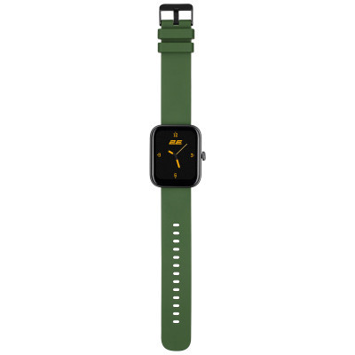 Смарт-годинник 2E Alpha SQ Music Edition 46mm Black-Green (2E-CWW40BKGN) фото №3