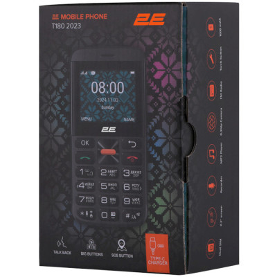 Мобільний телефон 2E T180 MAX 2.3" 2SIM чорний (688130251051) фото №10