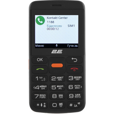 Мобільний телефон 2E T180 MAX 2.3" 2SIM чорний (688130251051)
