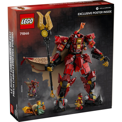 Конструктор Lego NINJAGO Робот Вогняного Лицаря (71846) фото №6