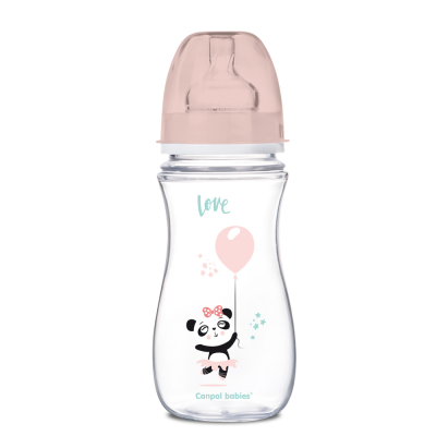 Пляшечка для годування Canpol babies антиколікова EasyStart - Toys 300 мл (35/222_pin)