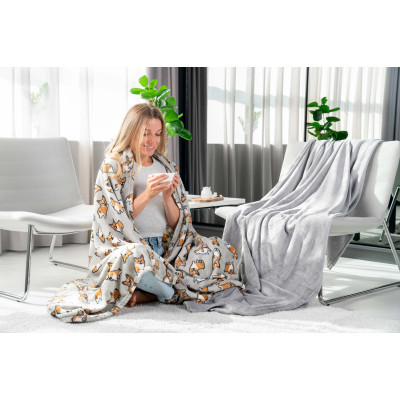 Плед Ardesto Flannel коргі, 160х200 см (ART0109PB) фото №5