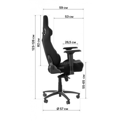 Геймерское кресло GT Racer X-0712 Shadow Black фото №11
