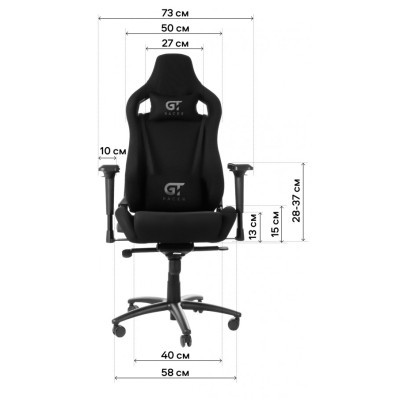 Геймерское кресло GT Racer X-0712 Shadow Black фото №12
