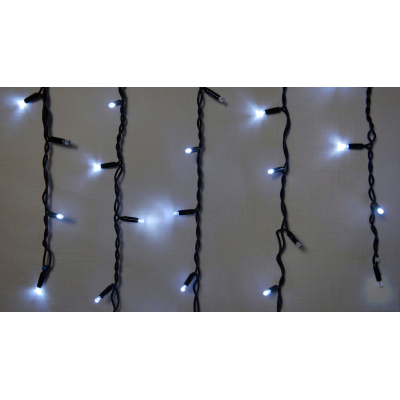 Гирлянда Delux Icicle 75LED 2x0.7m білий/чорний IP44 EN (90016589) фото №2
