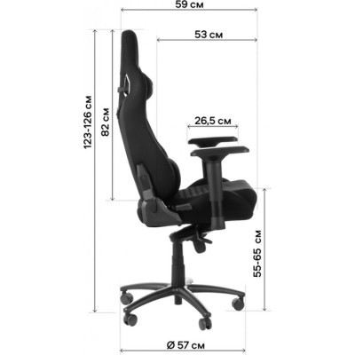 Геймерське крісло GT Racer X-0712 Shadow Gray фото №11